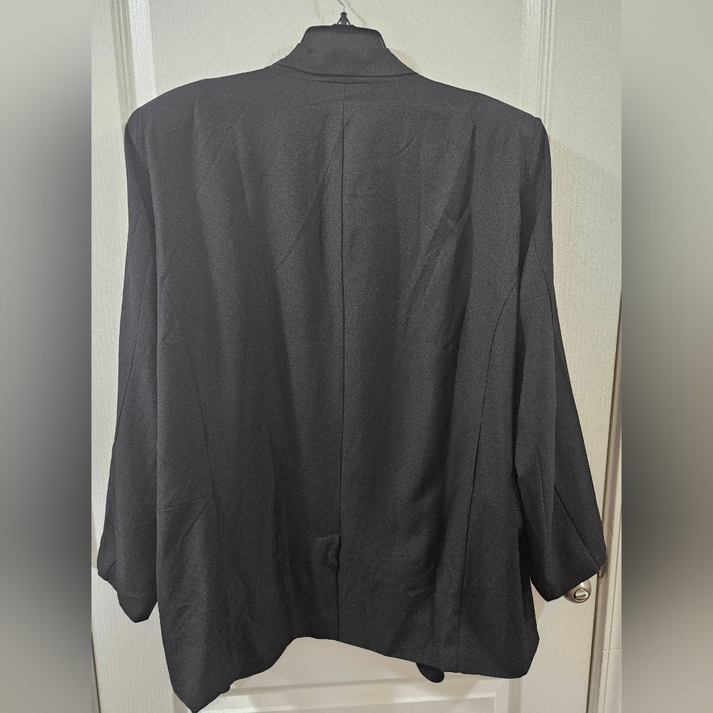Beautiful Arula Black Satin Blazer Plus Size C - Picture 6 of 6